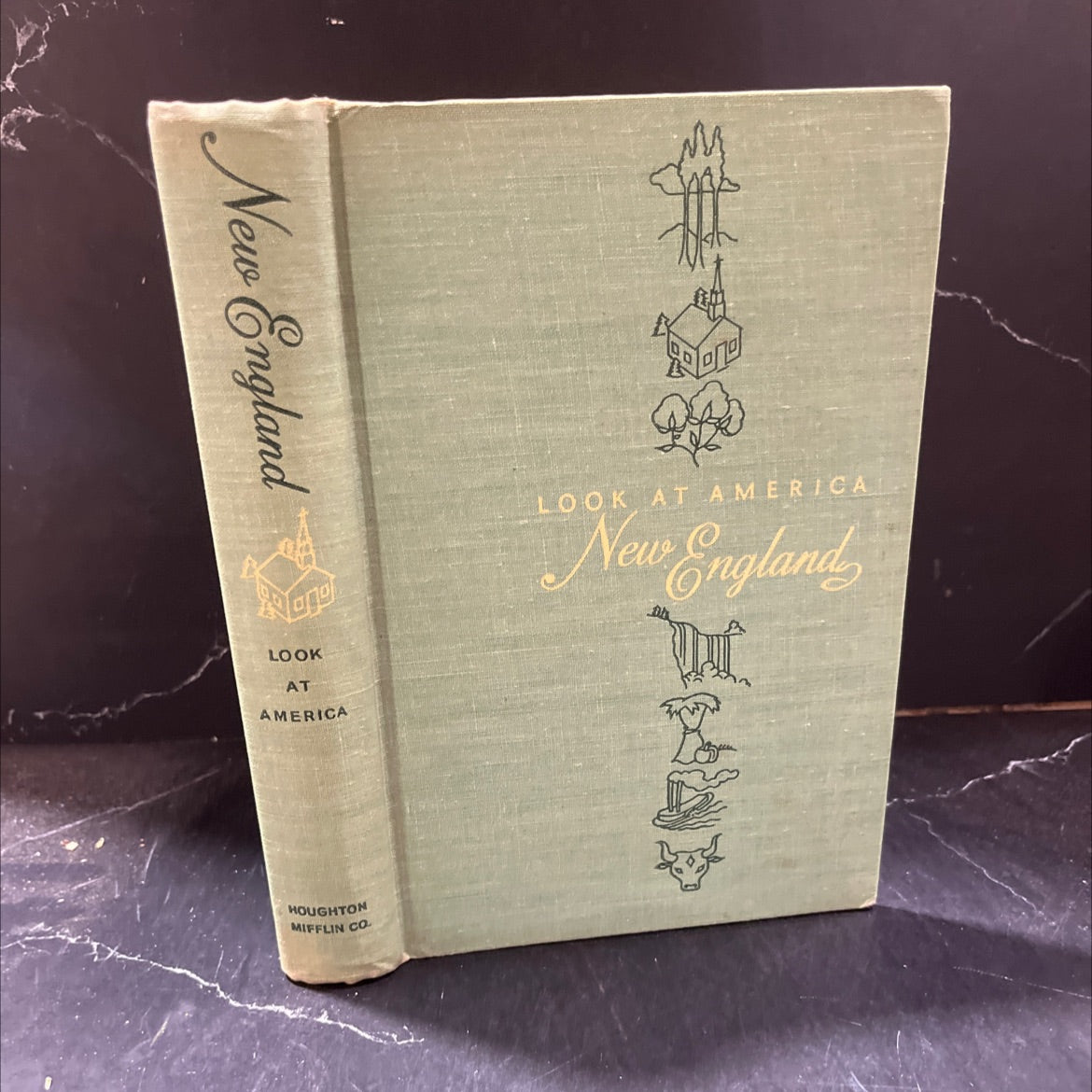 look at america new england book, by editors of look, mary ellen chase, 1947 Hardcover image 1