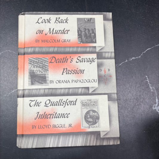 look back on murder book, by malcolm gray, 1985 Hardcover image 1