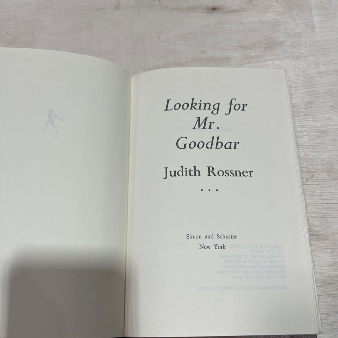 looking for mr. goodbar book, by judith rossner, 1975 Hardcover image 2