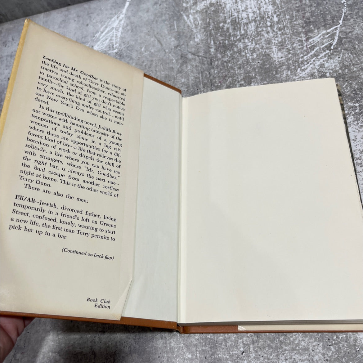 looking for mr. goodbar book, by judith rossner, 1975 Hardcover image 4