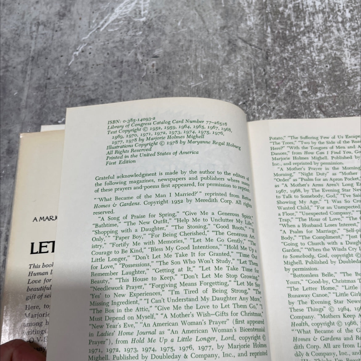 lord, let me love a marjorie holmes treasury book, by Marjorie Holmes, 1978 Hardcover image 3