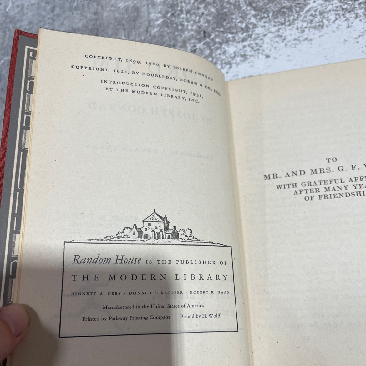 lord jim book, by joseph conrad, 1931 Hardcover image 3