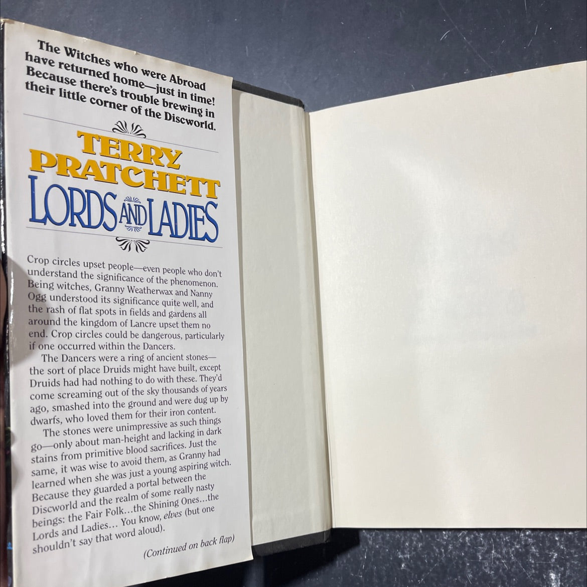 lords and ladies book, by terry pratchett, 1992 Hardcover image 4