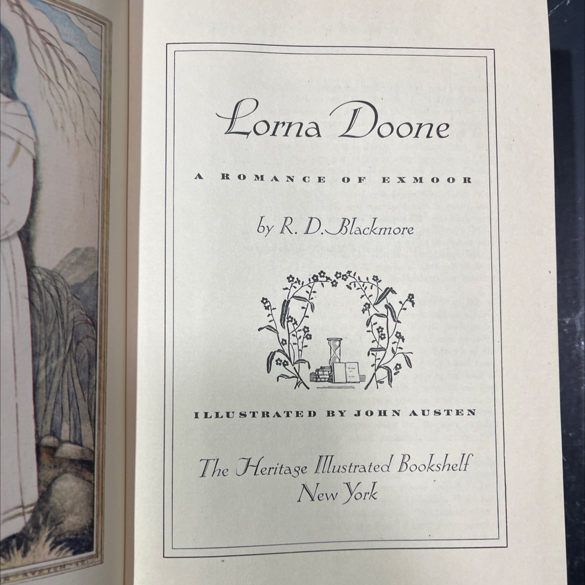 lorna doone a romance of ex moor book, by r. d. blackmore, 1943 Hardcover image 2