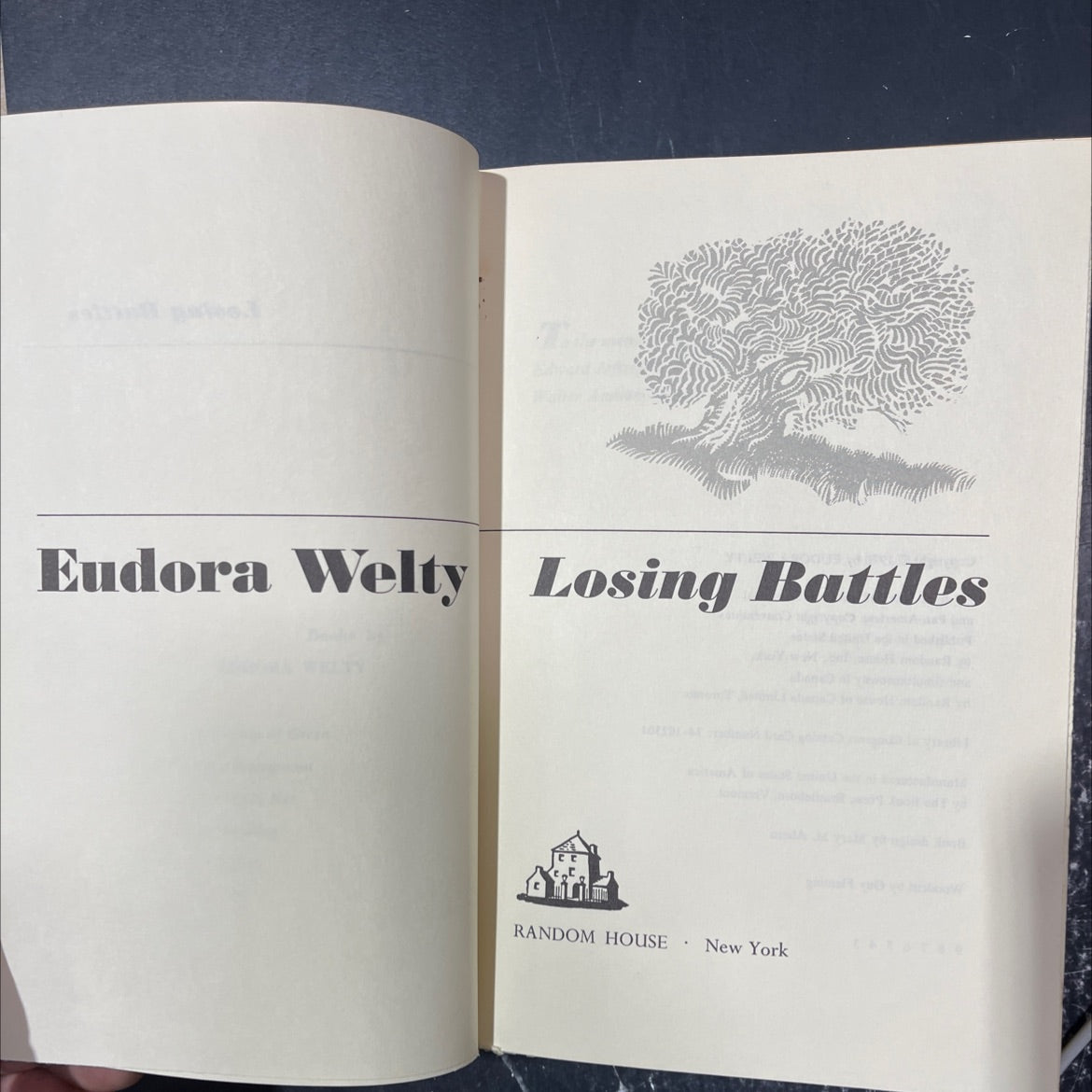 losing battles book, by eudora welty, 1970 Hardcover image 2