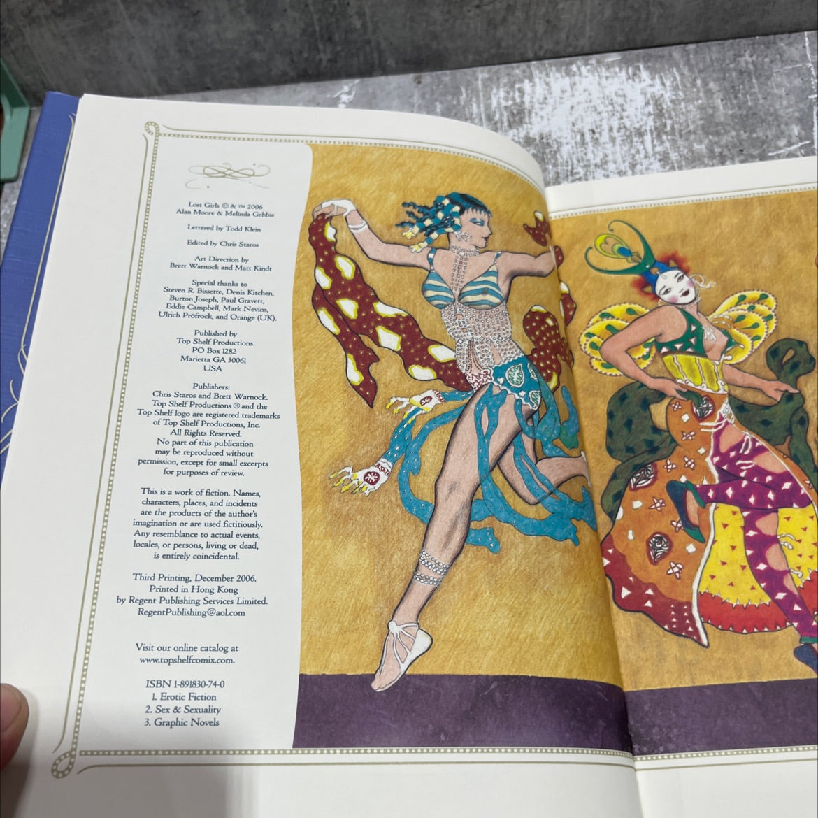 lost girls book, by alan moore, melinda gebbie, 2006 Hardcover image 3