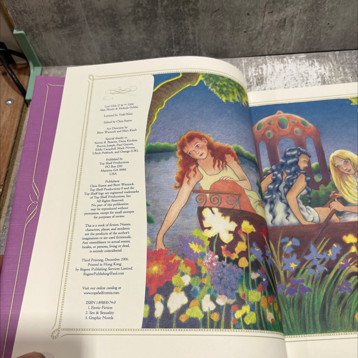 lost girls book, by alan moore and melinda gebbie, 2006 Hardcover image 3