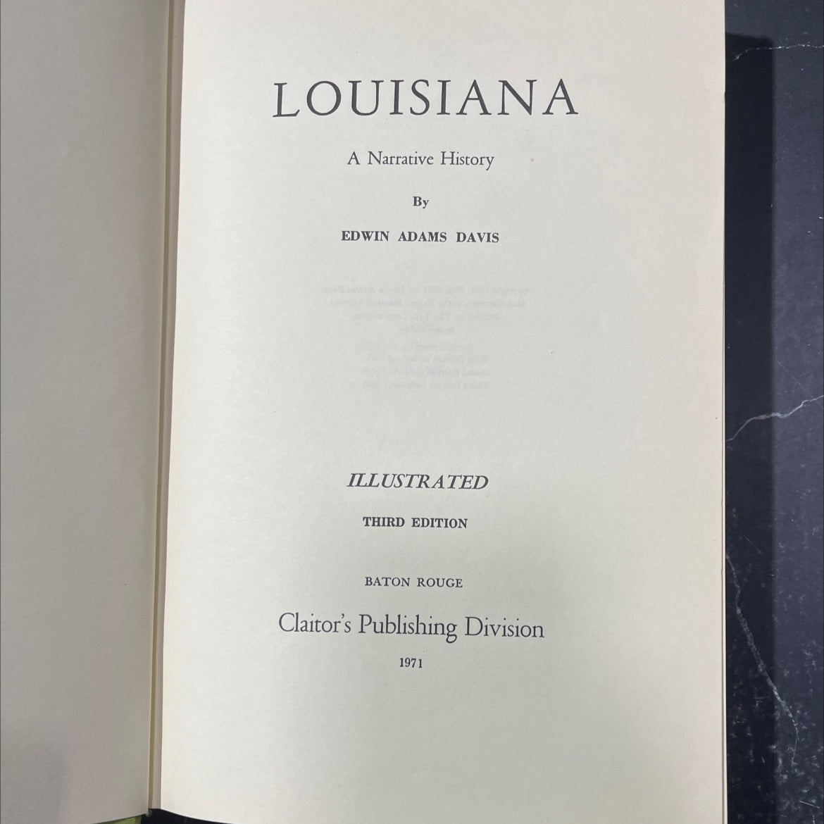 louisiana book, by edwin adams davis, 1971 Hardcover image 2