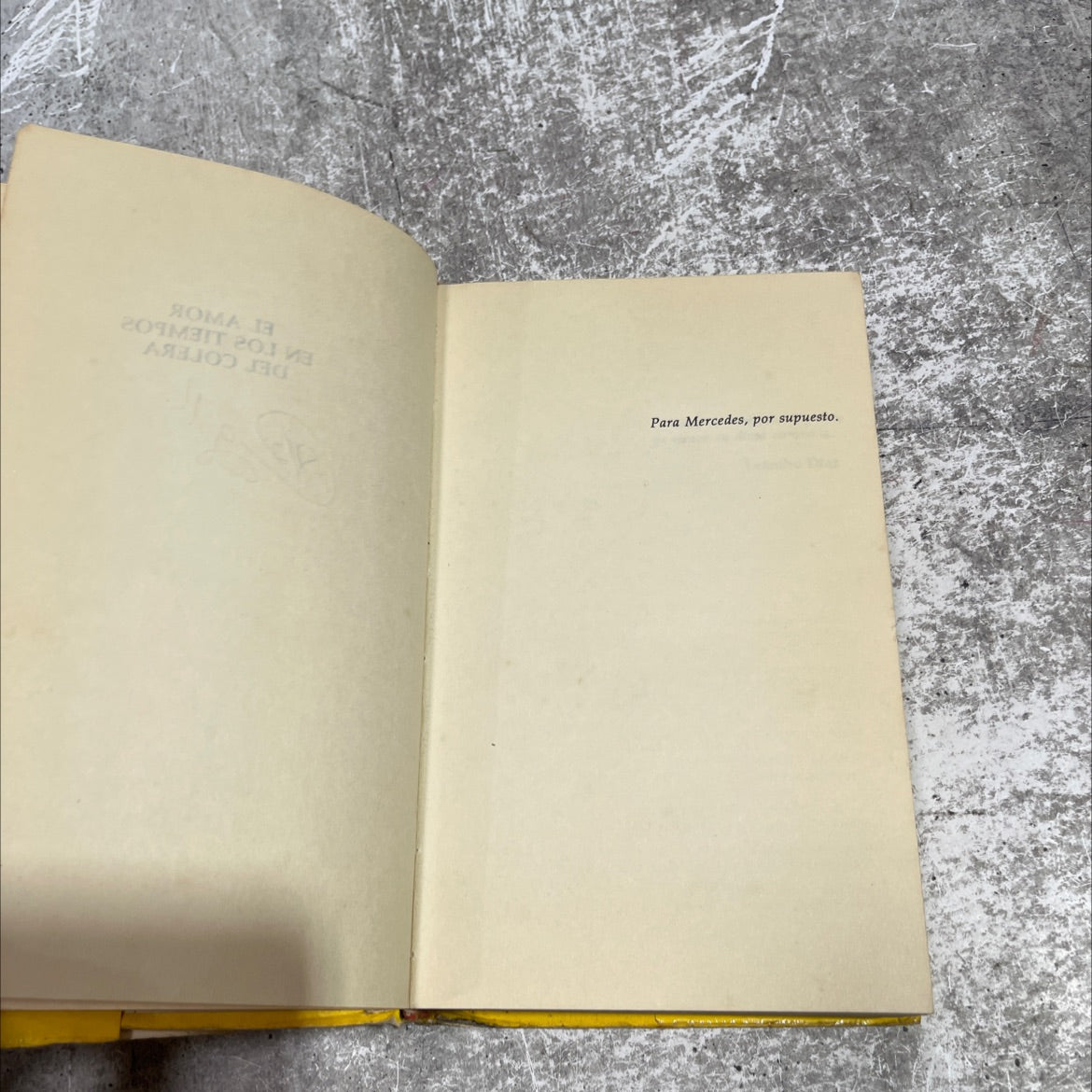 love in the time of cholera book, by Gabriel Garcia Marquez, 1988 Hardcover image 3