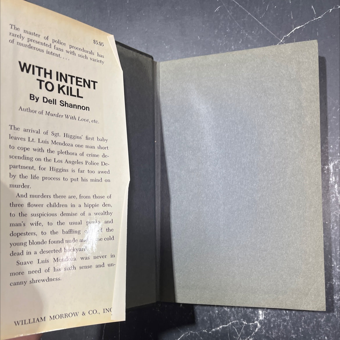 love with intent to kill book, by dell shannon, 1972 Hardcover image 4