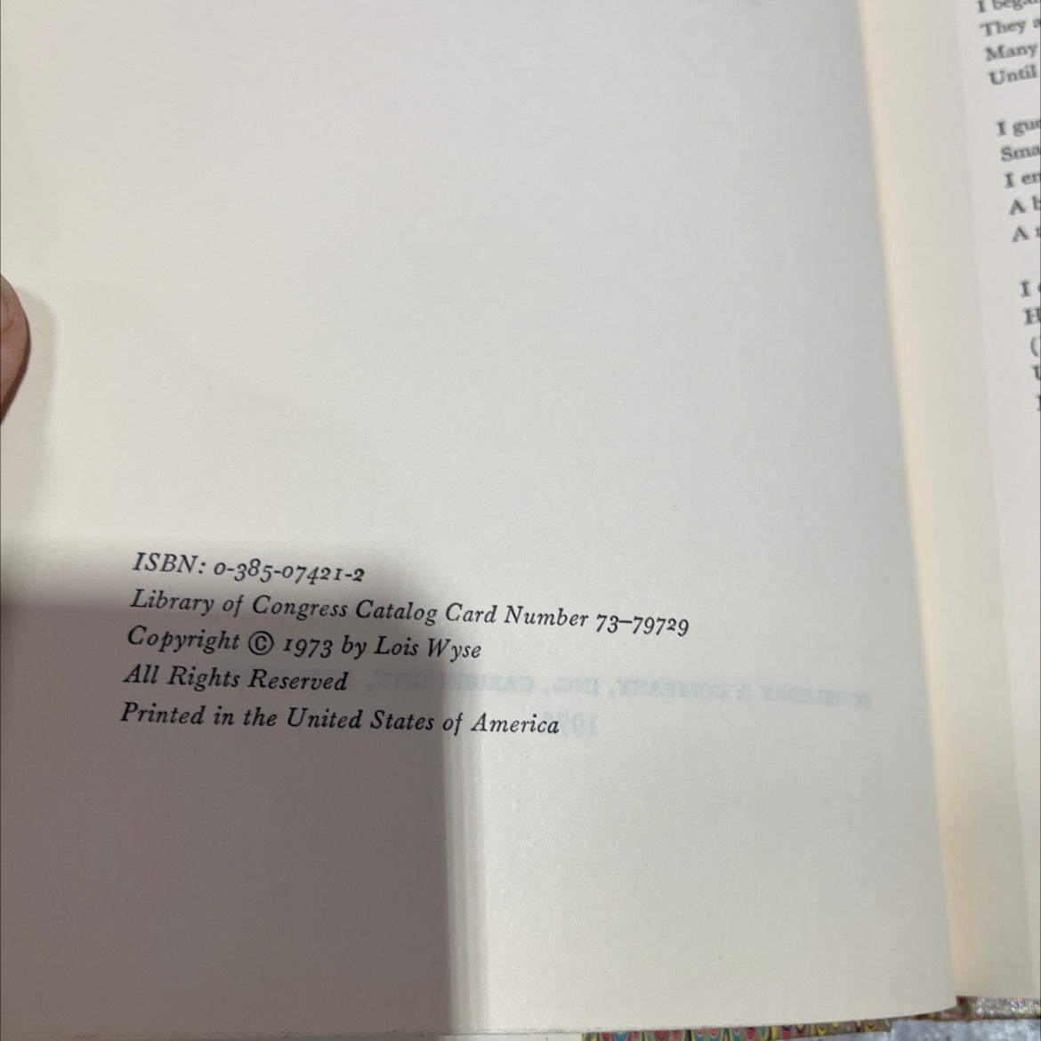 lovetalk how to say what you mean to someone you love book, by lois wyse, 1973 Hardcover image 3