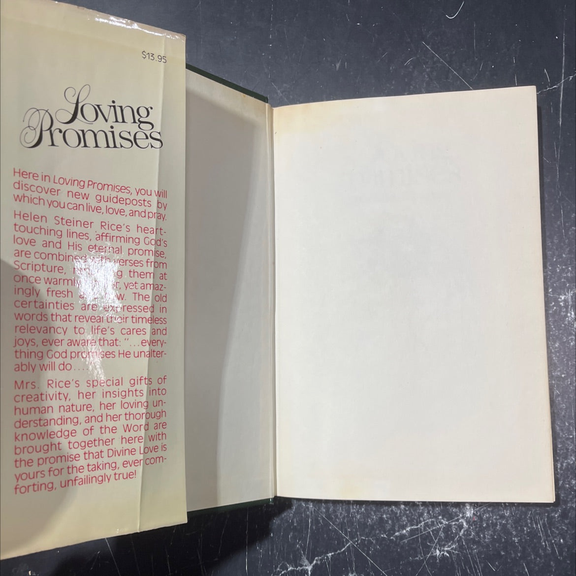 loving promises especially for you book, by helen steiner rice, 1975 Hardcover image 4