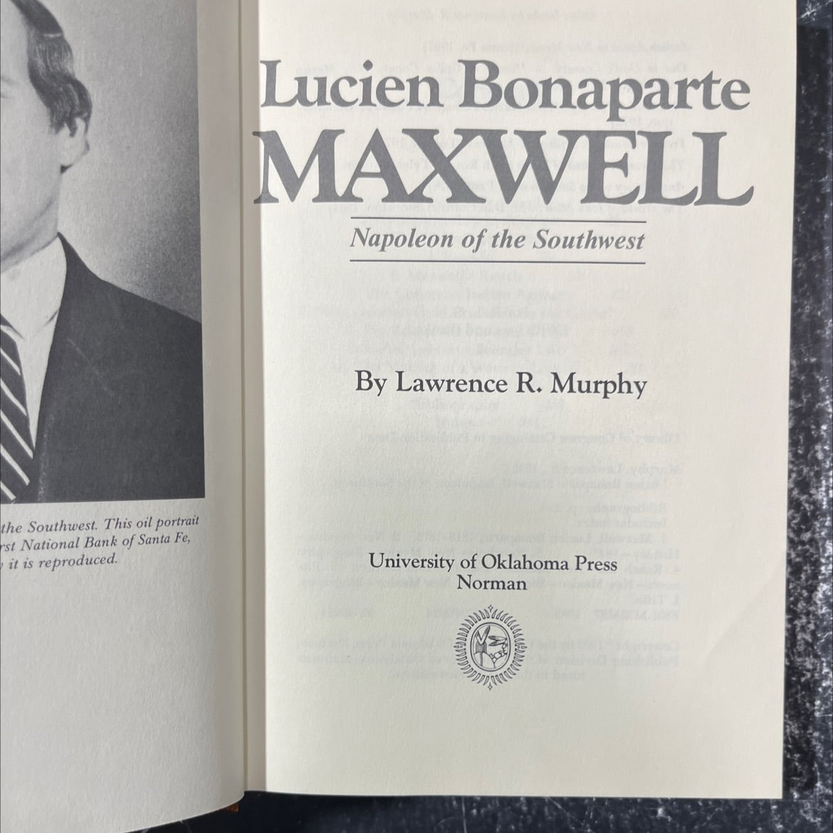 lucien bonaparte maxwell, napoleon of the southwest book, by lawrence r. murphy, 1983 Hardcover image 2