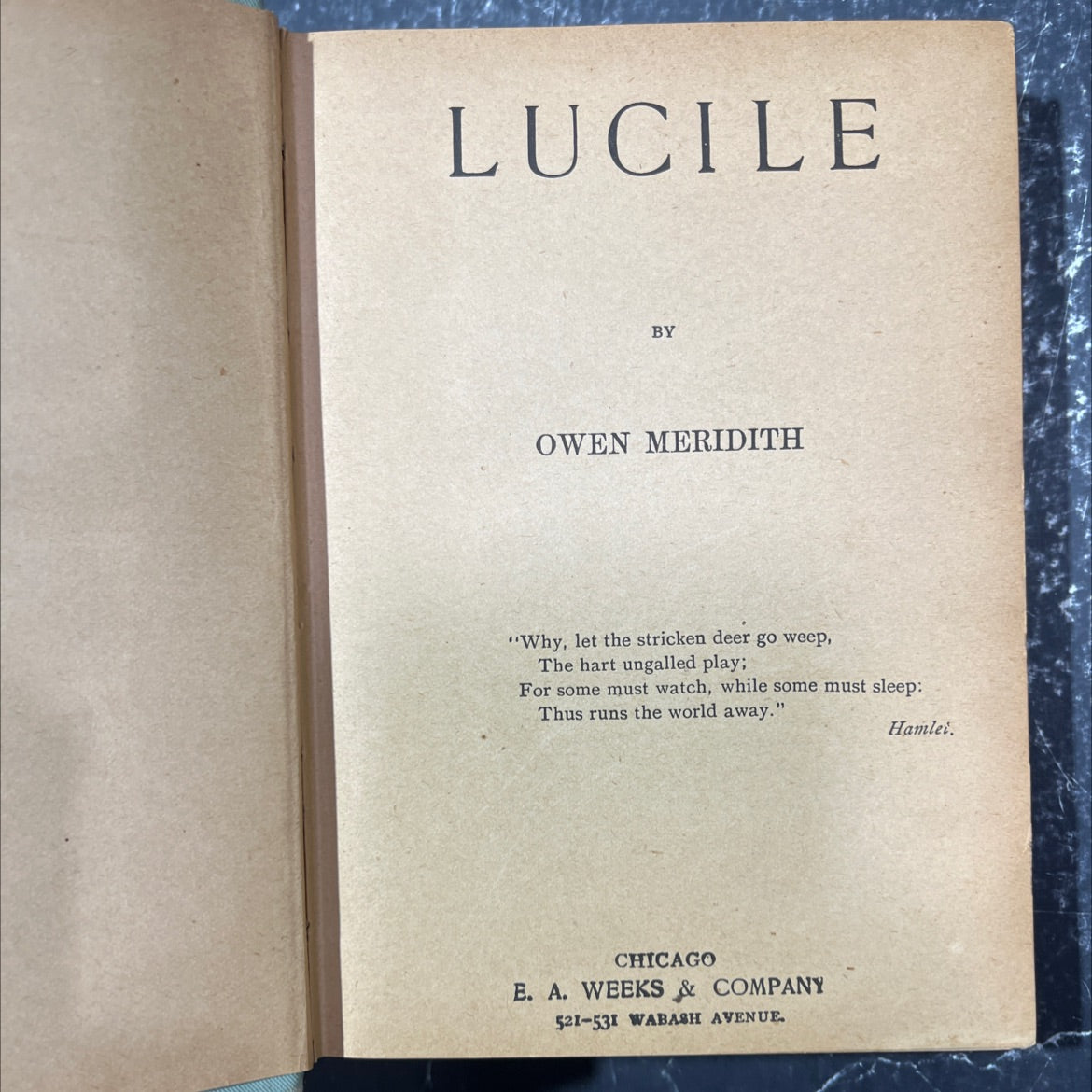 lucile book, by owen meridith, 1970 Hardcover image 2