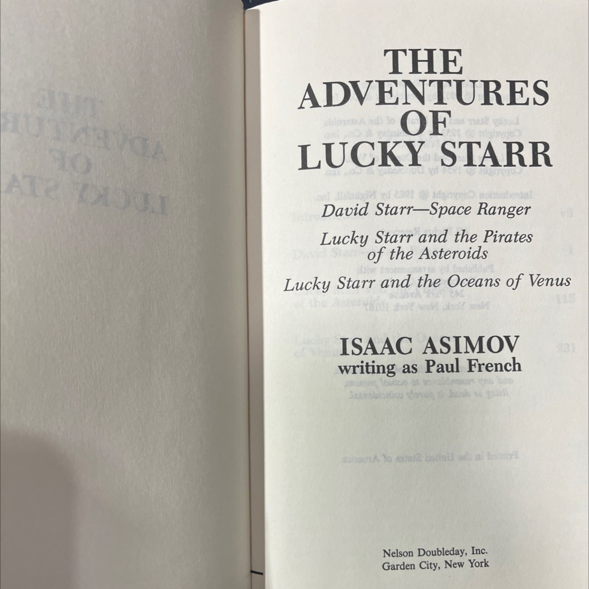 lucky starr and the pirates of the asteroids book, by isaac asimov, 1953 Hardcover image 2