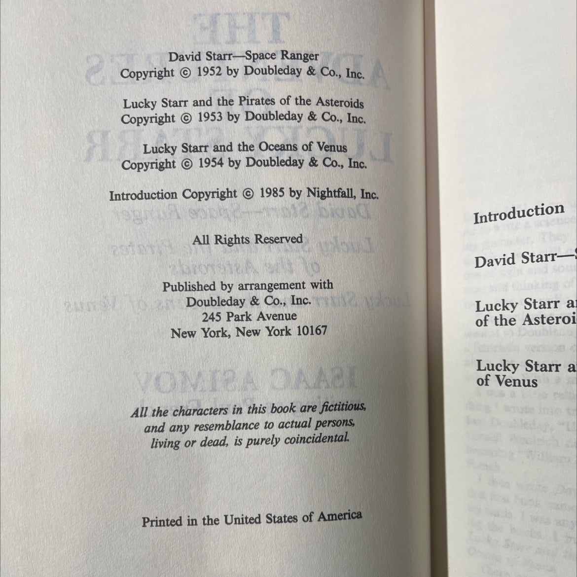 lucky starr and the pirates of the asteroids book, by isaac asimov, 1953 Hardcover image 3