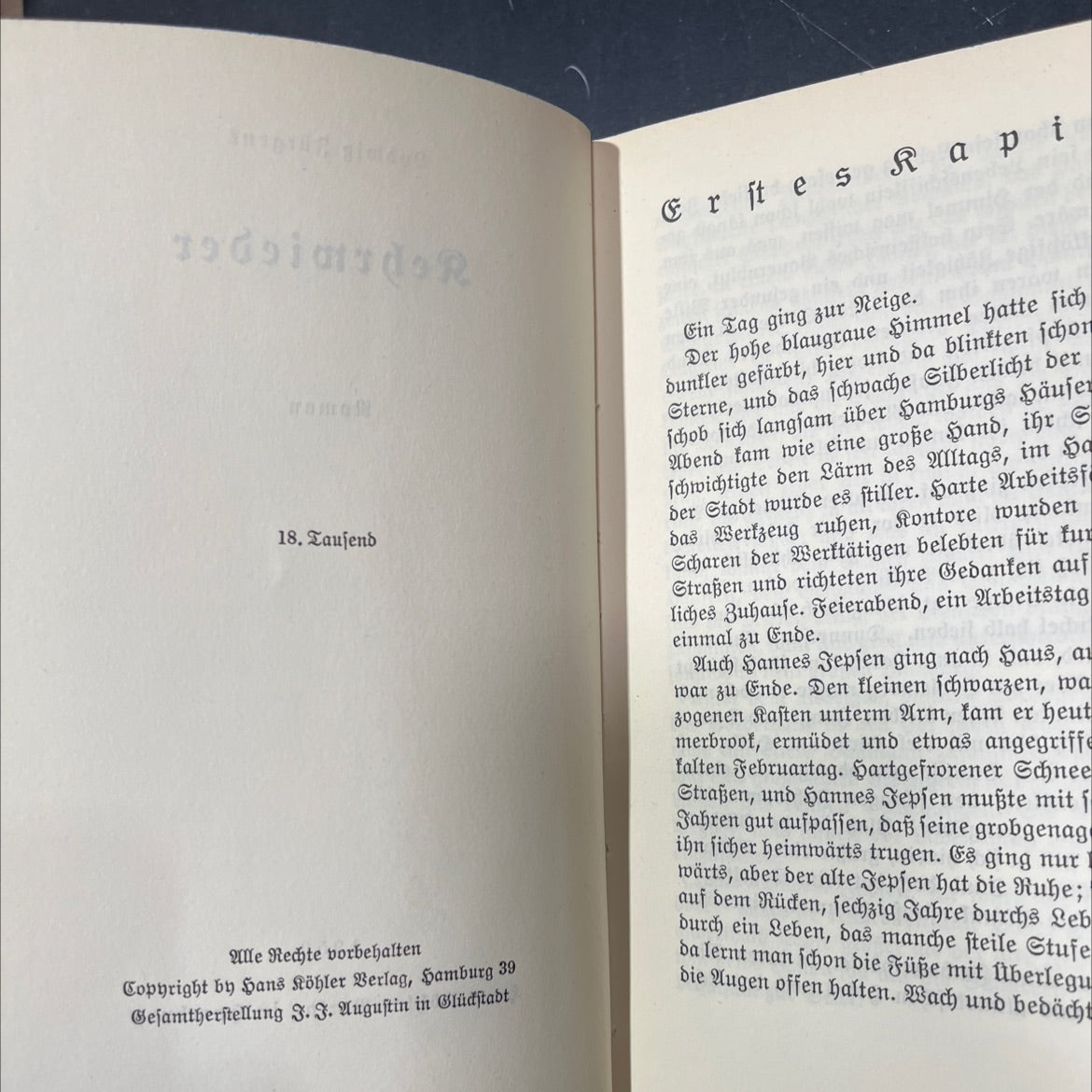 ludwig jürgens kehrwieder novel book, by unknown, 1969 Hardcover image 3
