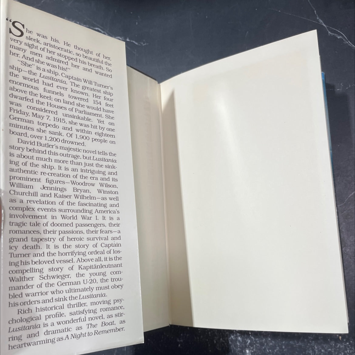 lusitania book, by david butler, 1982 Hardcover image 4