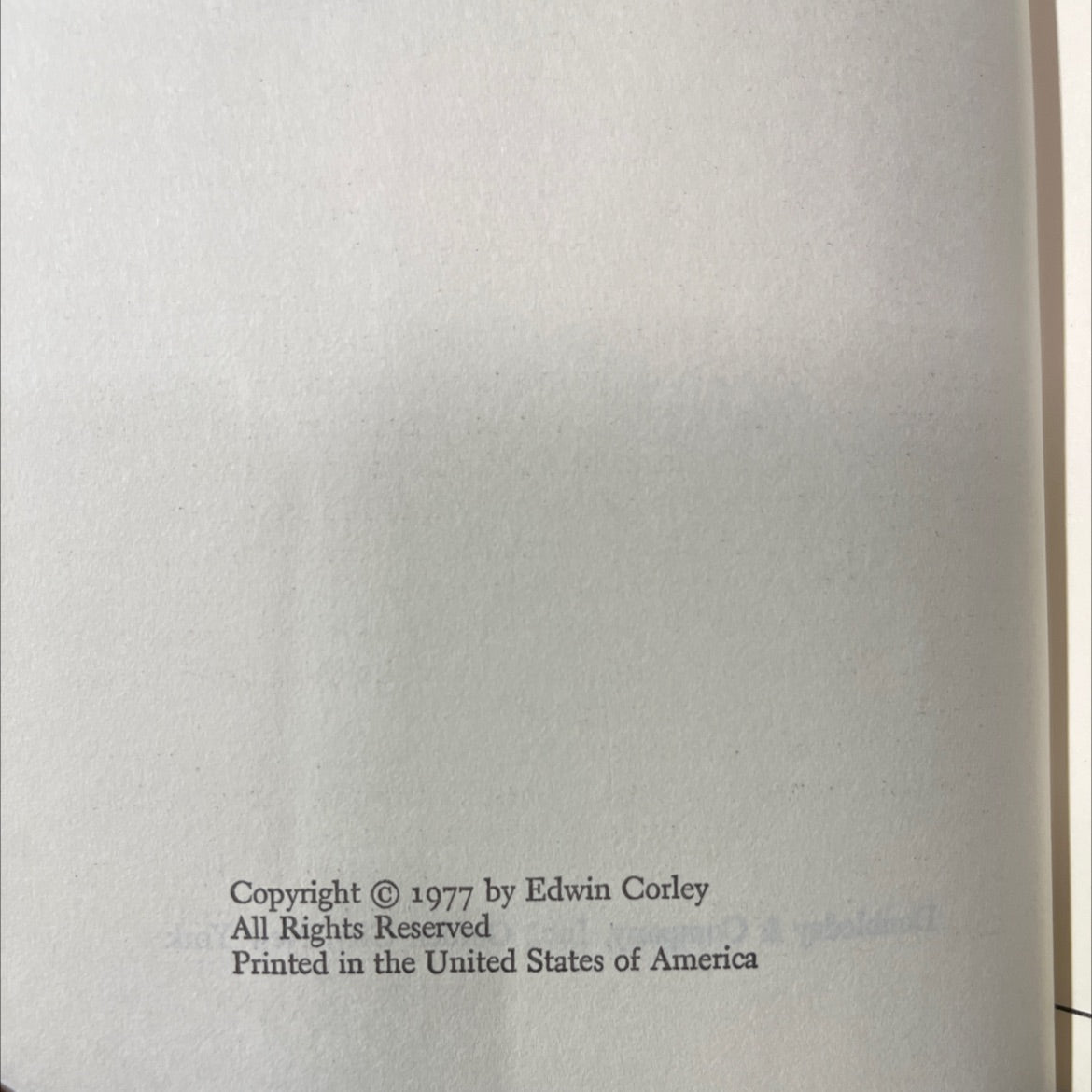 ly tarnished hero sargasso book, by Edwin Corley, 1977 Hardcover image 3