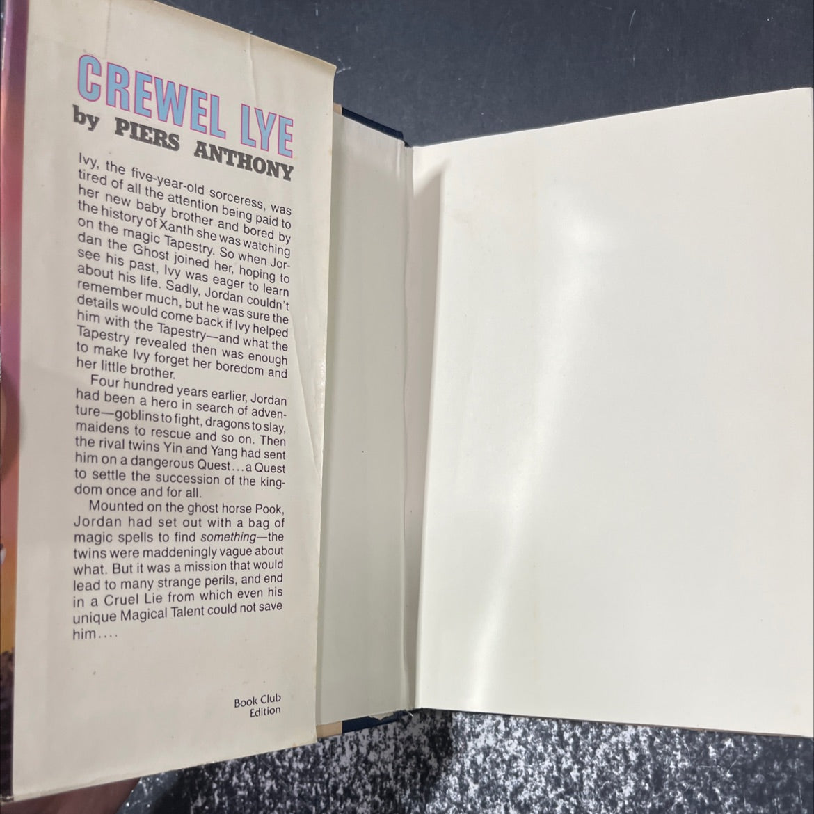 lye a caustic yarn book, by piers anthony, 1991 Hardcover image 4