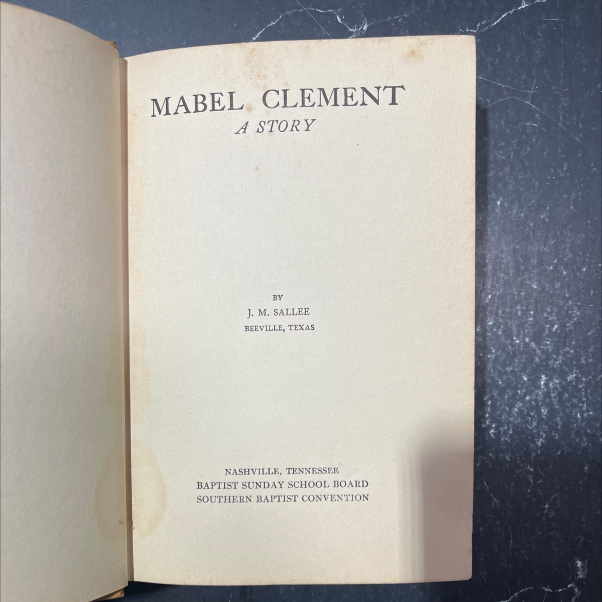 mabel clement book, by j. m. salle, 1926 Hardcover image 2