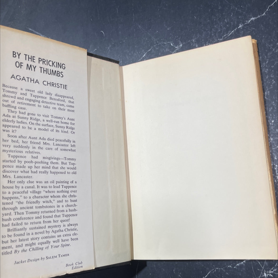 macbeth by the pricking of my thumbs book, by Agatha Christie, 1968 Hardcover image 4