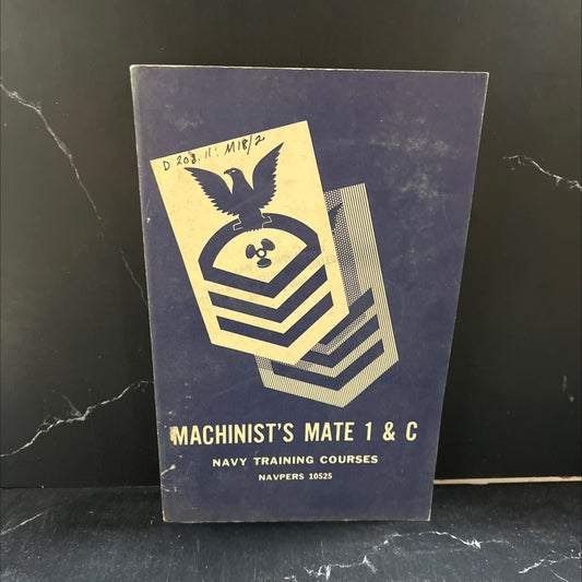 machinist's mate 1 & c book, by bureau of naval personnel, 1955 Hardcover image 1