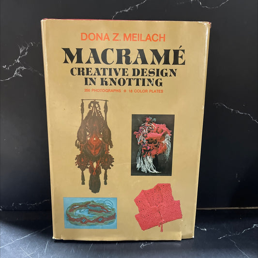 macramé creative design in knotting book, by dona z. meilach, 1975 Hardcover image 1