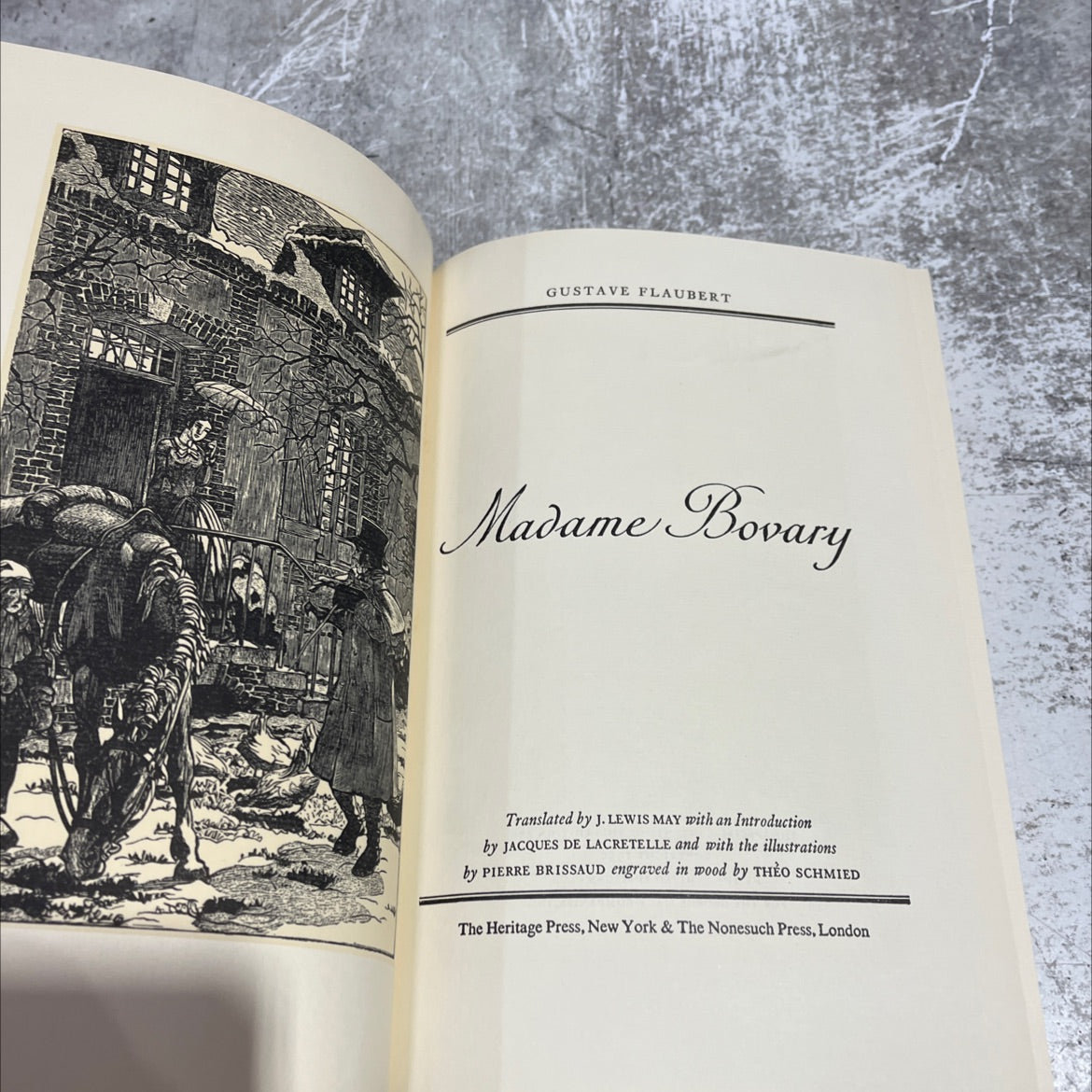 madame bovary book, by gustave flaubert, 1950 Hardcover image 2