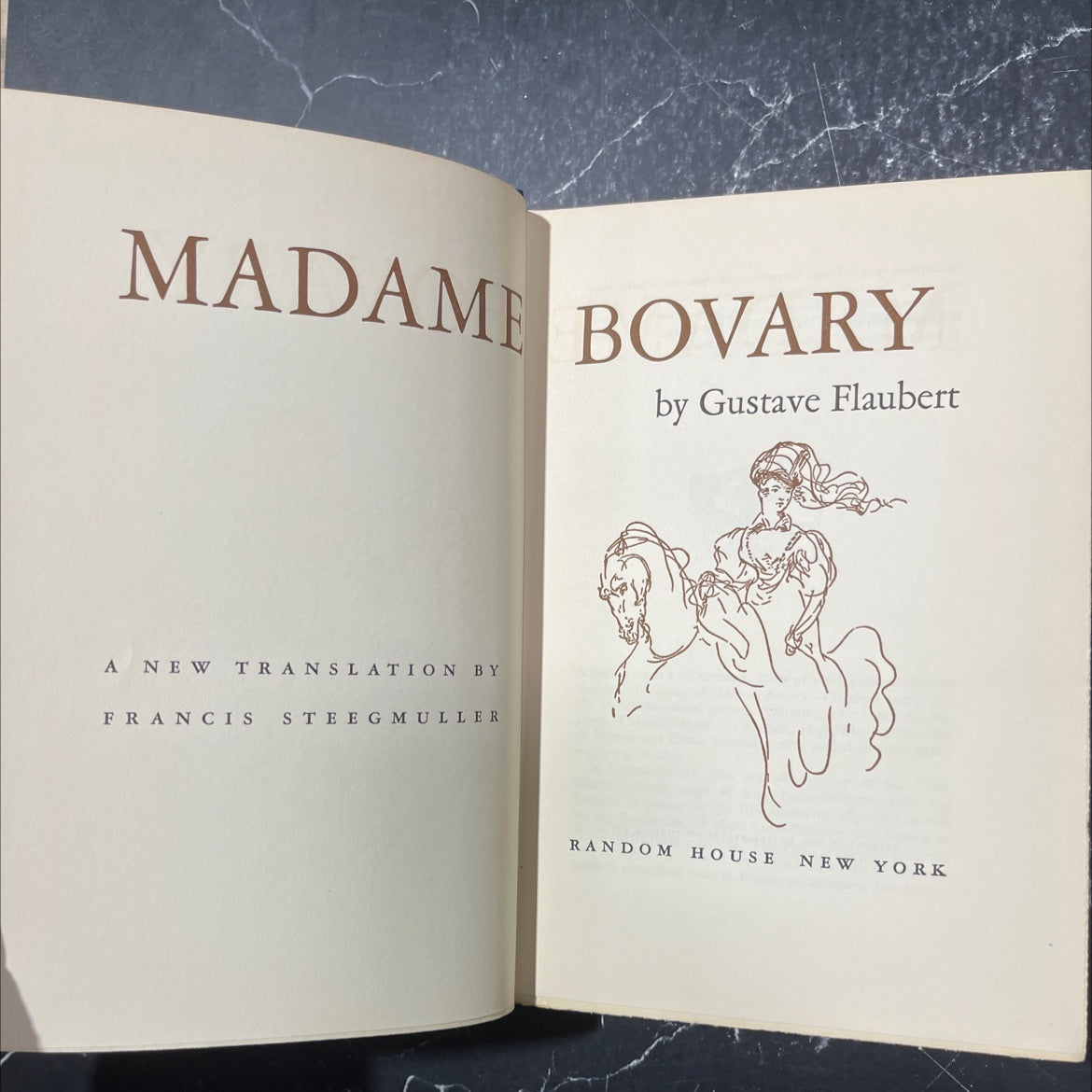 madame bovary book, by gustave flaubert, 1957 Hardcover image 2