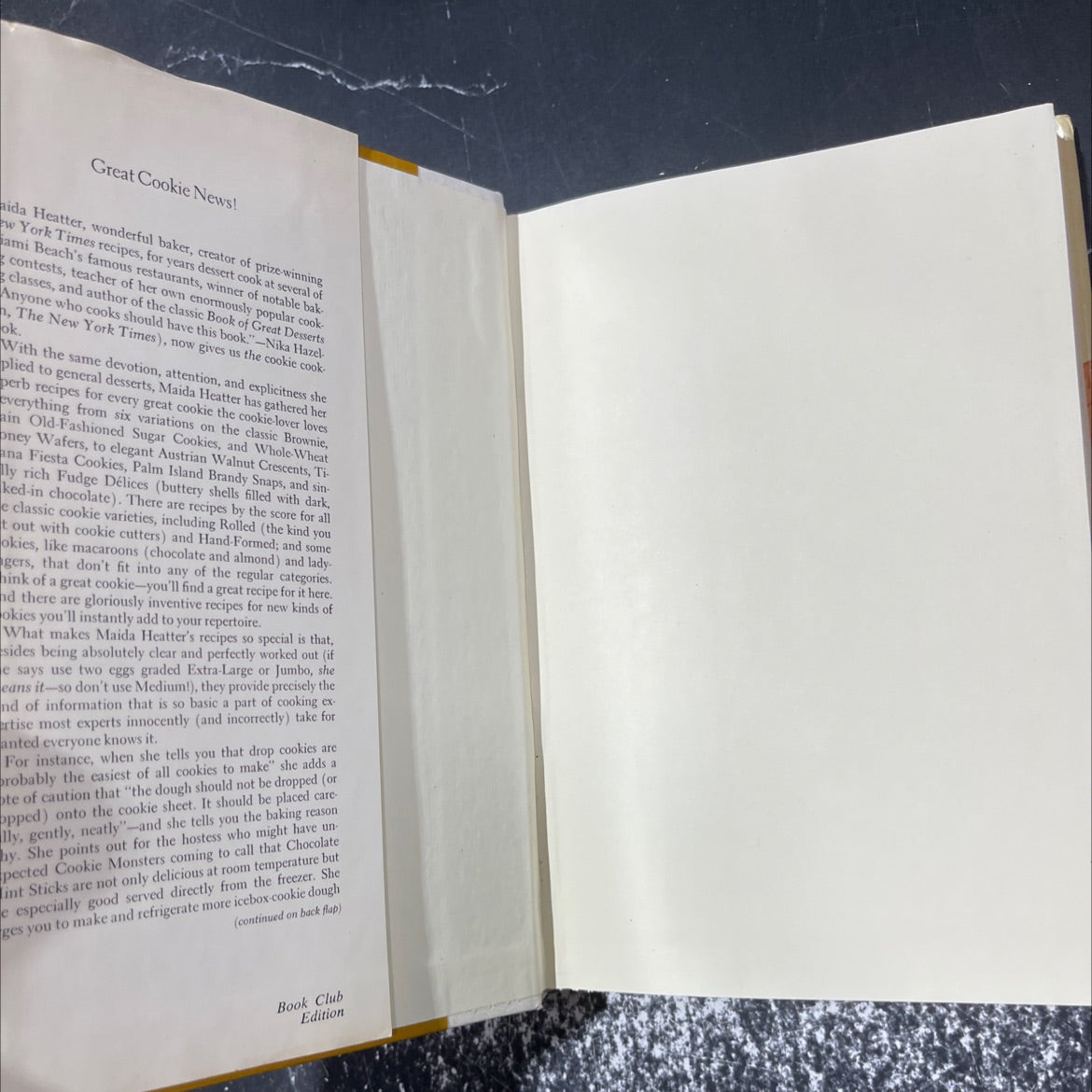 maida heatter's book of great cookies book, by Maida Heatter, 1977 Hardcover image 4