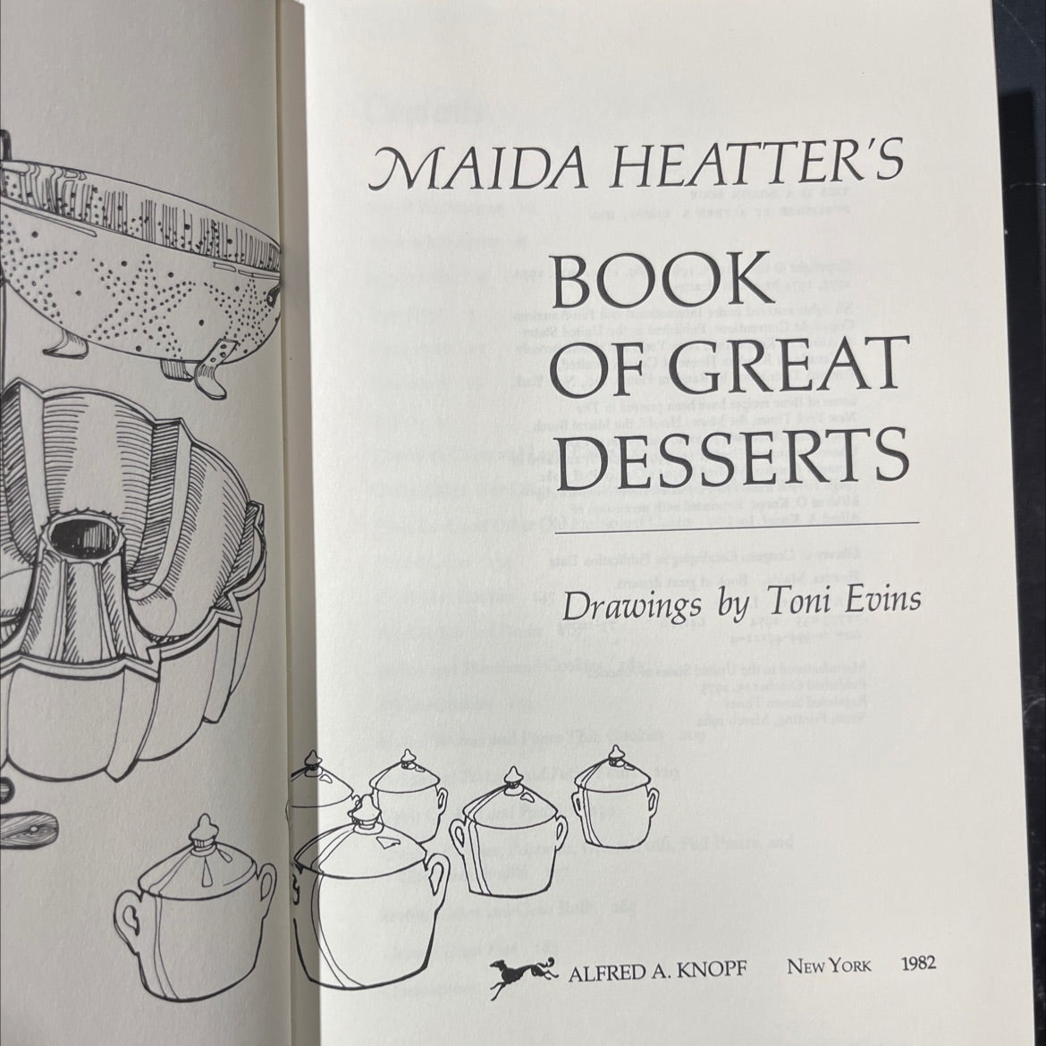 maida heatter's book of great desserts book, by maida heatter, 1982 Hardcover image 2