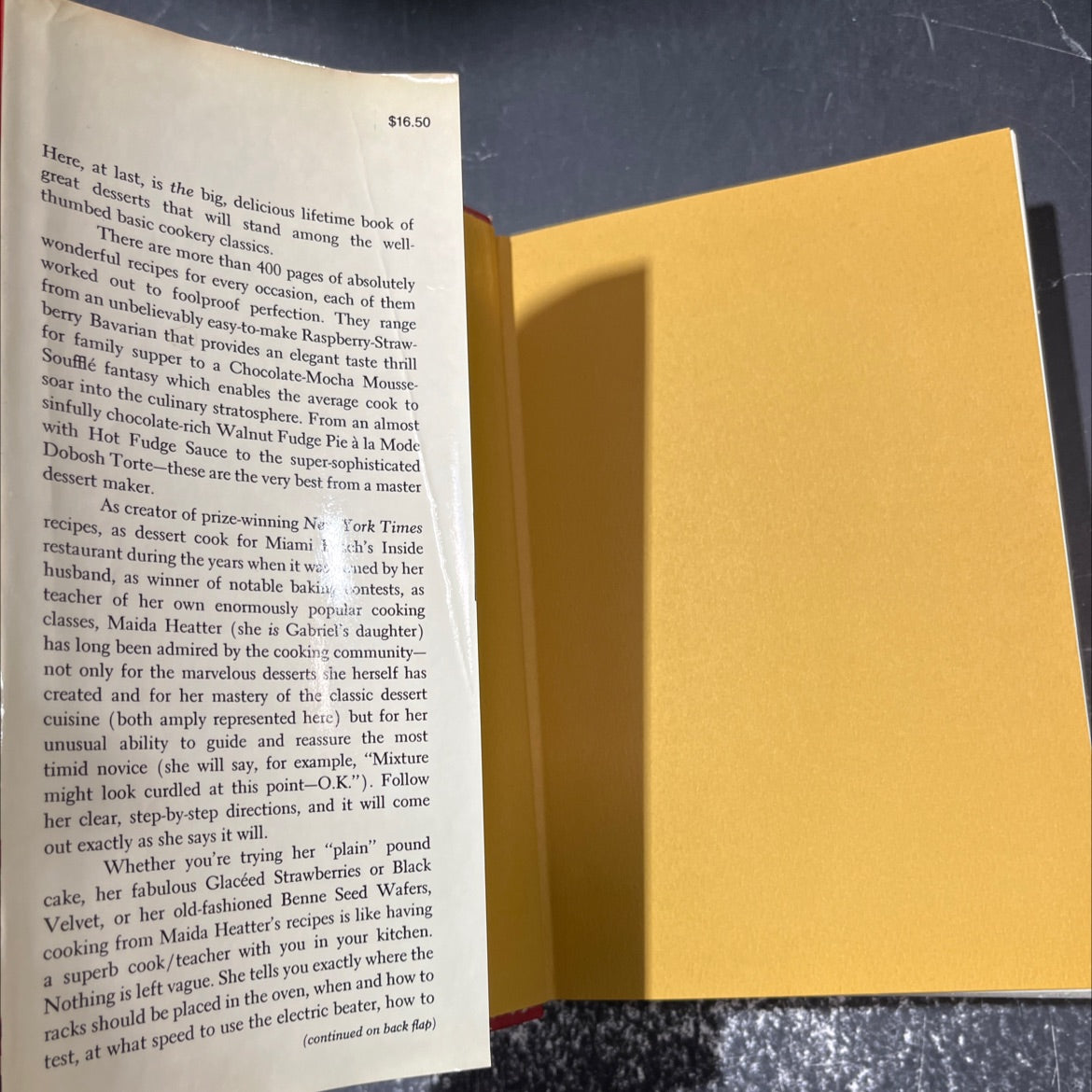 maida heatter's book of great desserts book, by maida heatter, 1982 Hardcover image 4