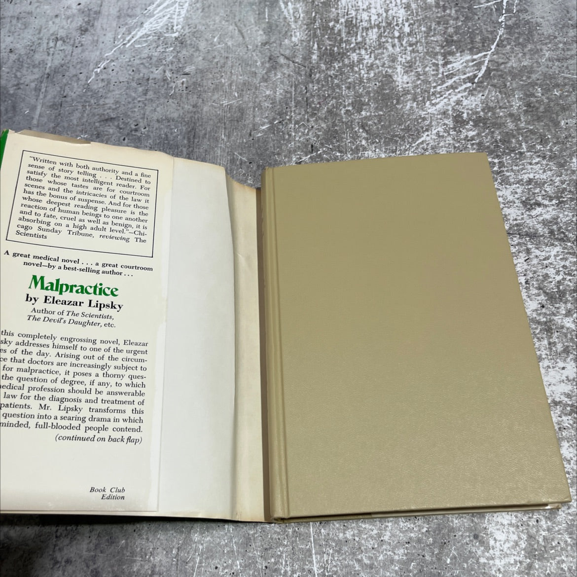 malpractice book, by jacob eleazar lipsky, 1972 Hardcover image 4