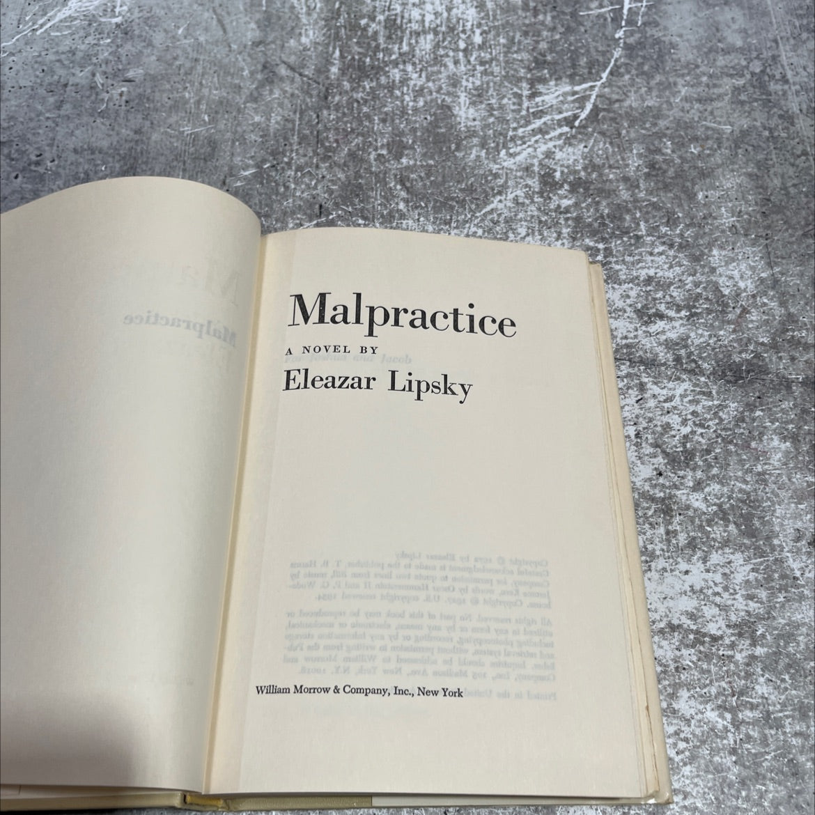 malpractice book, by jacob eleazar lipsky, 1972 Hardcover image 2