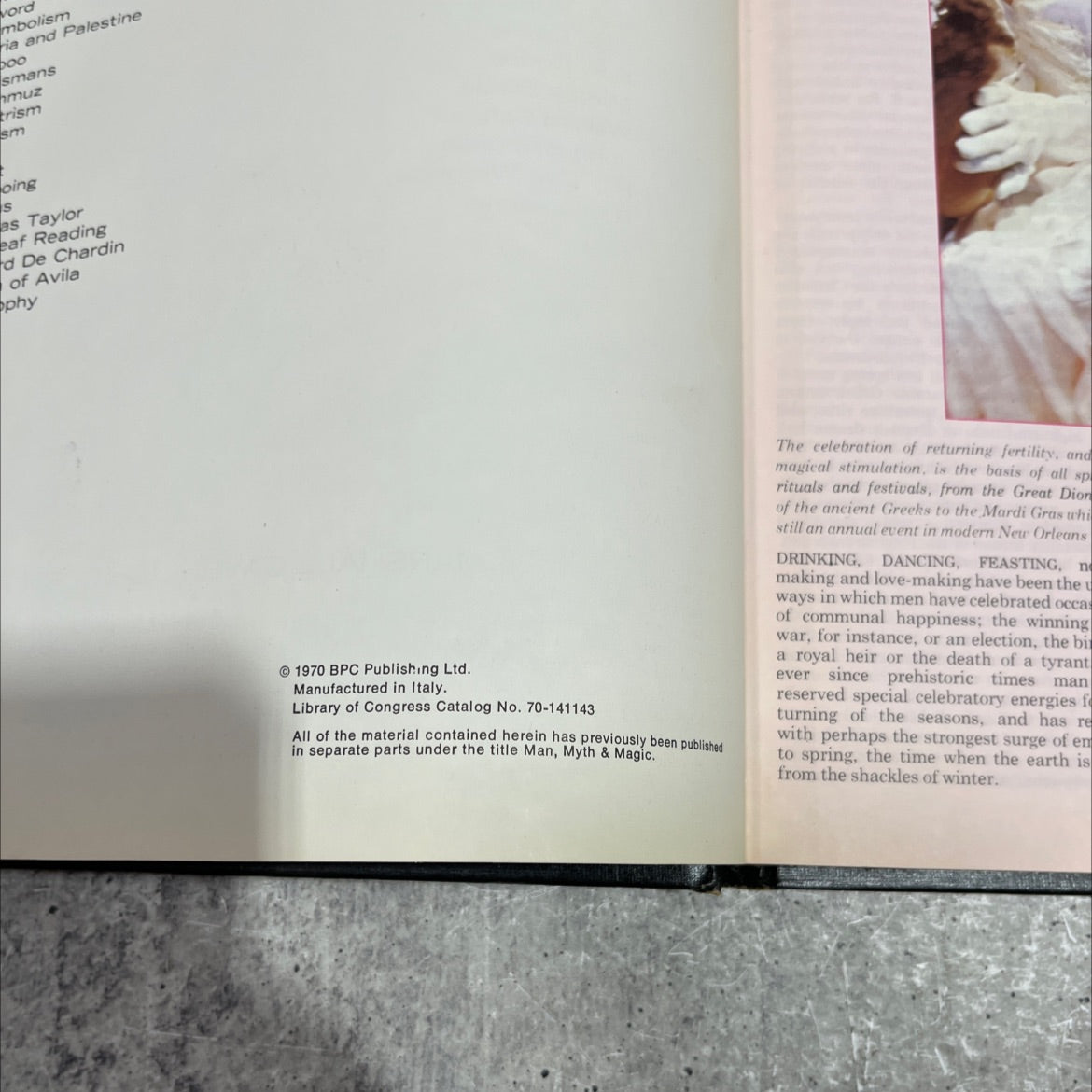 man, myth & magic an illustrated encyclopedia of the supernatural book, by Richard Cavendish, 1970 Hardcover image 3