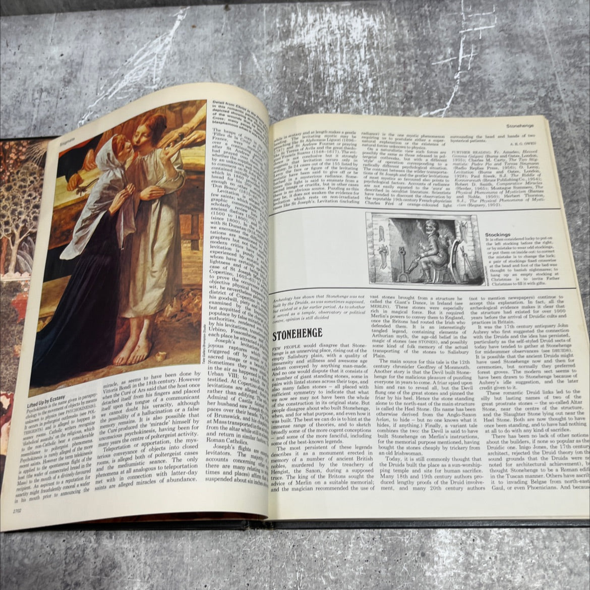 man, myth & magic an illustrated encyclopedia of the supernatural book, by Richard Cavendish, 1970 Hardcover image 4