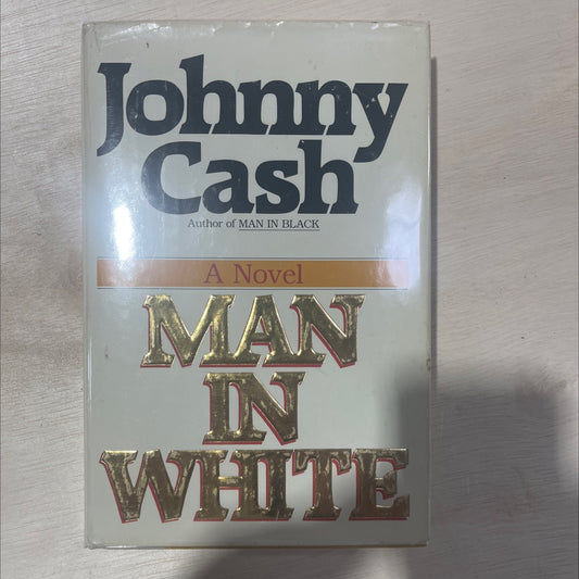 man in white book, by Johnny Cash, 1986 Hardcover, First Edition, Vintage image 1