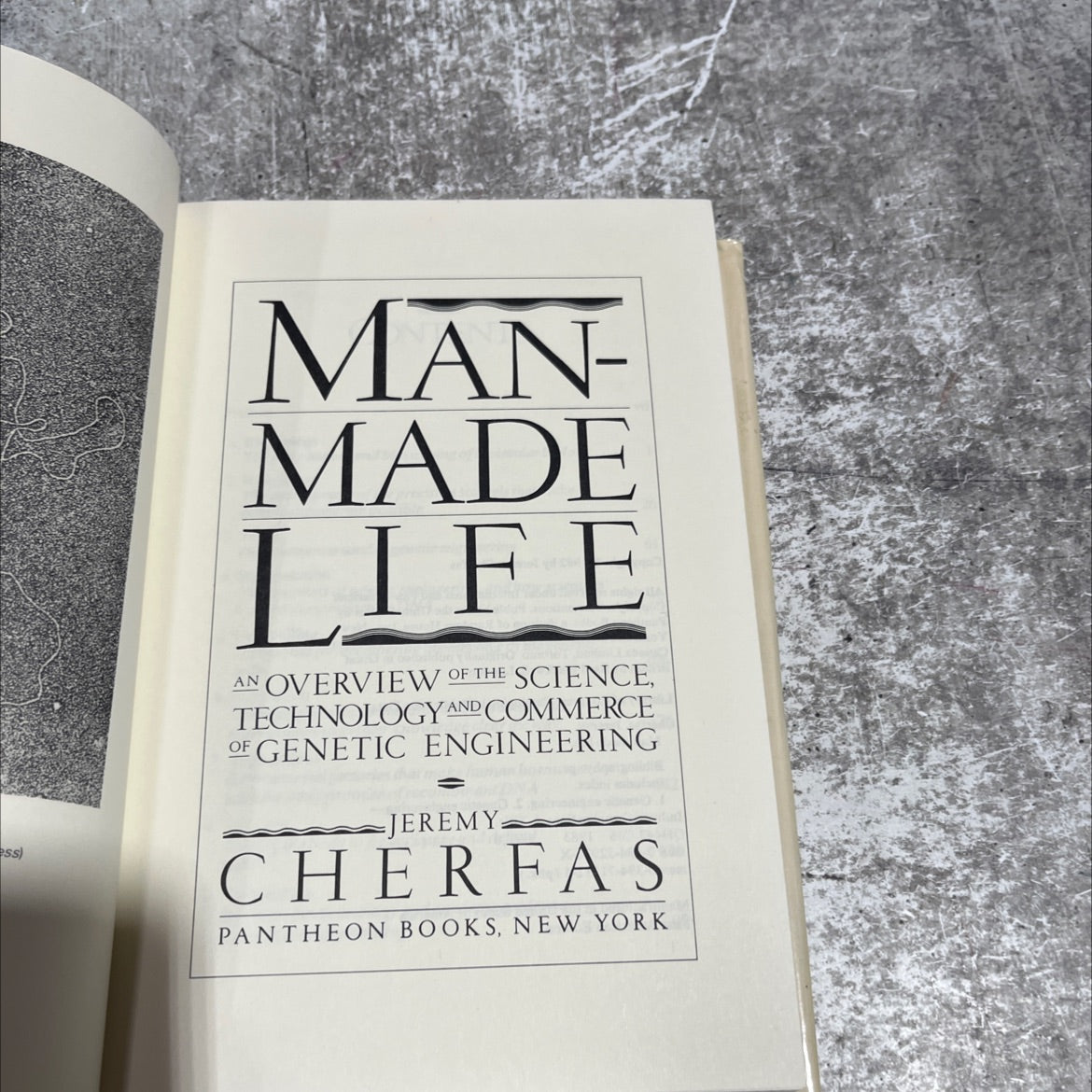 man-made life book, by jeremy cherfas, 1982 Hardcover image 2