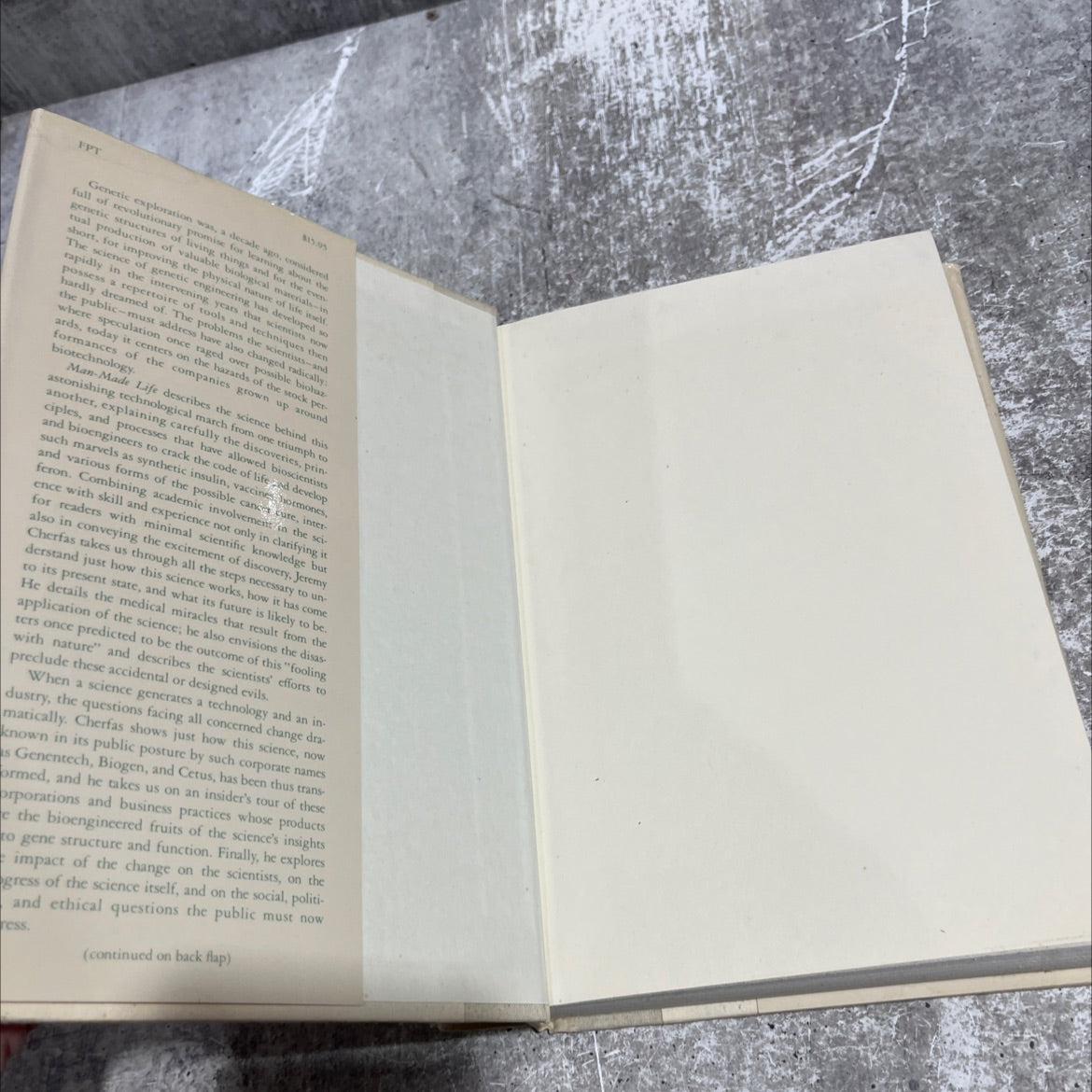 man-made life book, by jeremy cherfas, 1982 Hardcover image 4