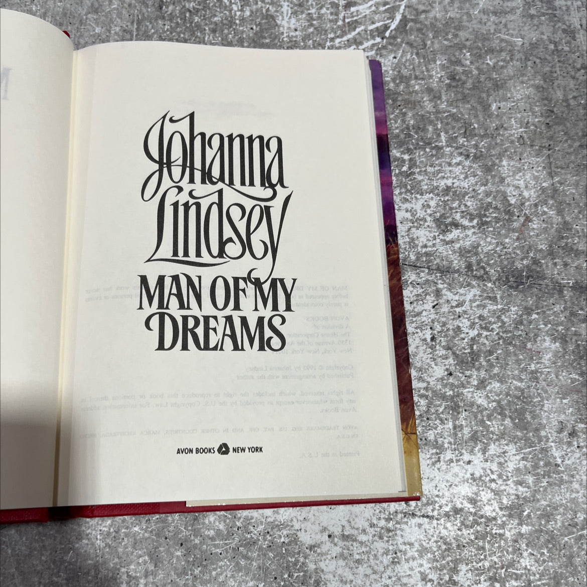 man of my dreams book, by johanna lindsey, 2008 Hardcover image 2