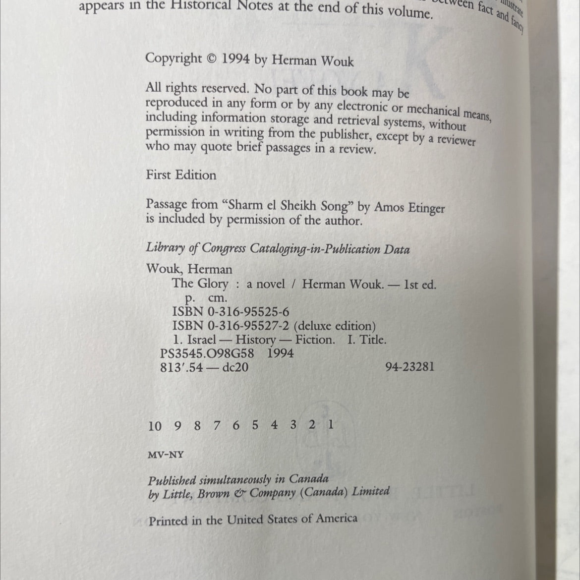 man the glory book, by herman wouk, 1994 Hardcover image 3