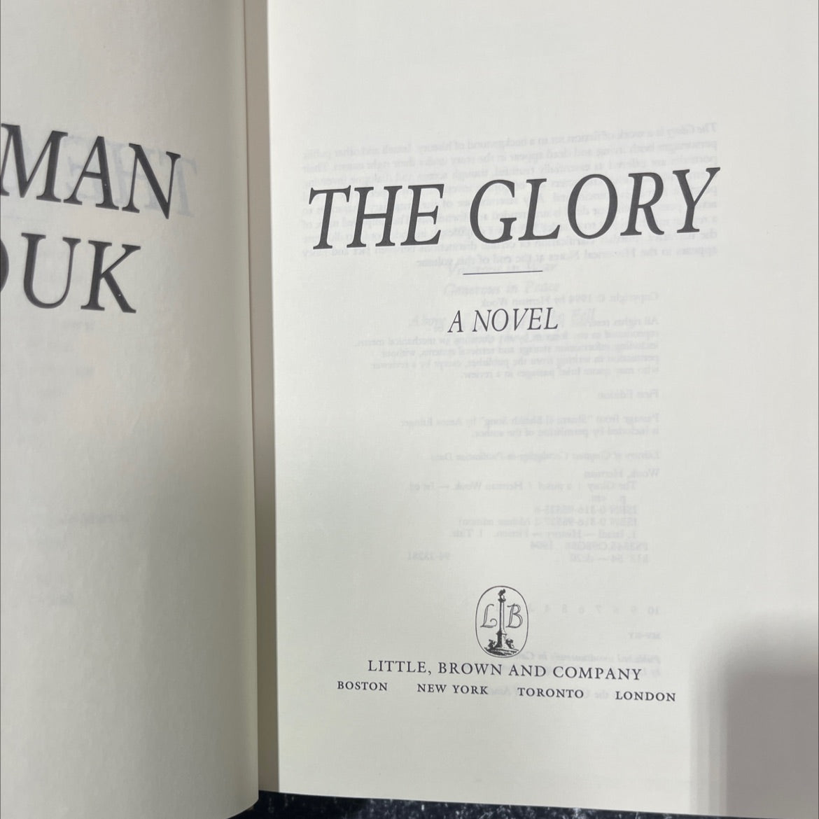 man the glory book, by herman wouk, 1994 Hardcover image 2