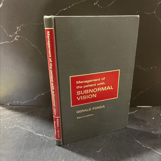 management of the patient with subnormal vision book, by gerald fonda, m.d., 1970 Hardcover image 1
