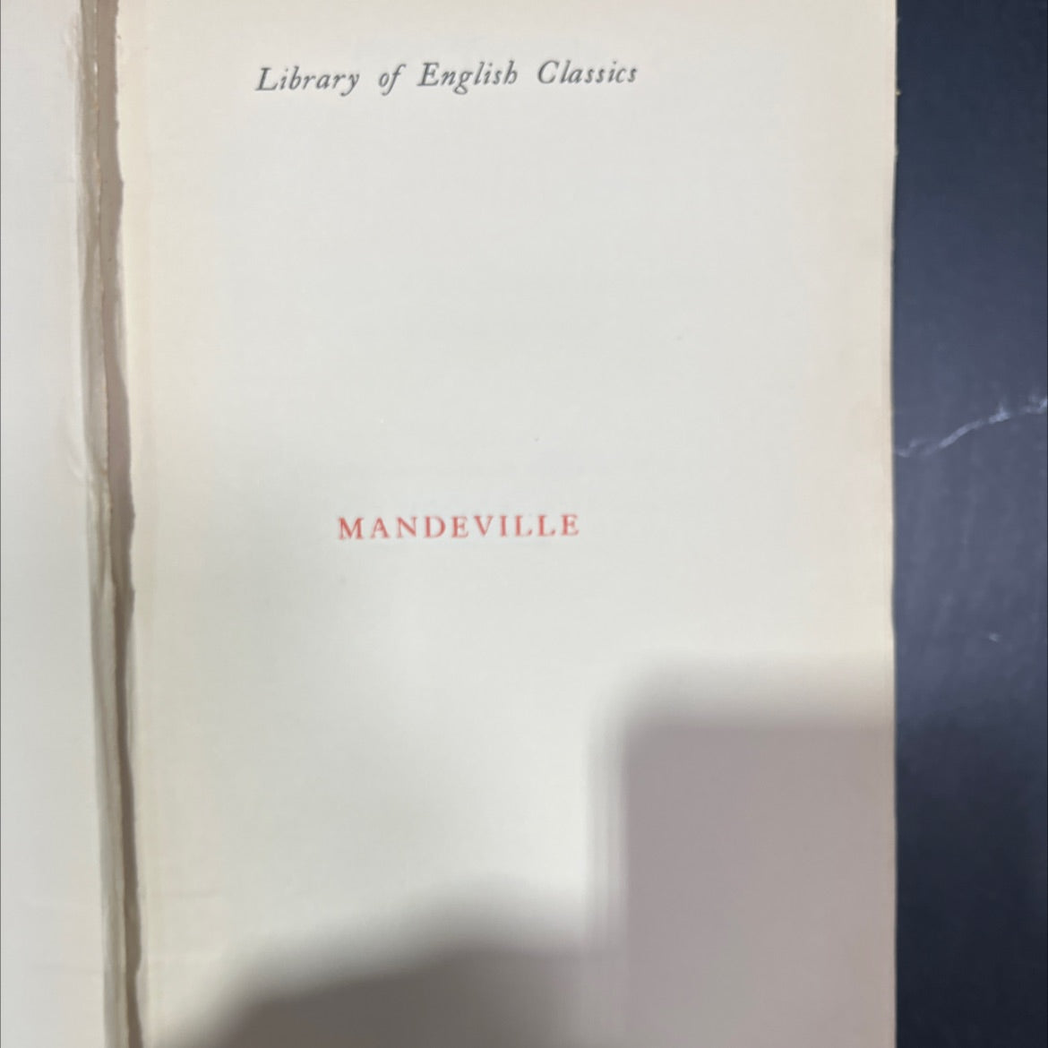 mandeville book, by unknown, 1970 Hardcover image 2