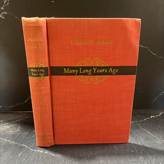many long years ago book, by ogden nash, 1945 Hardcover image 1