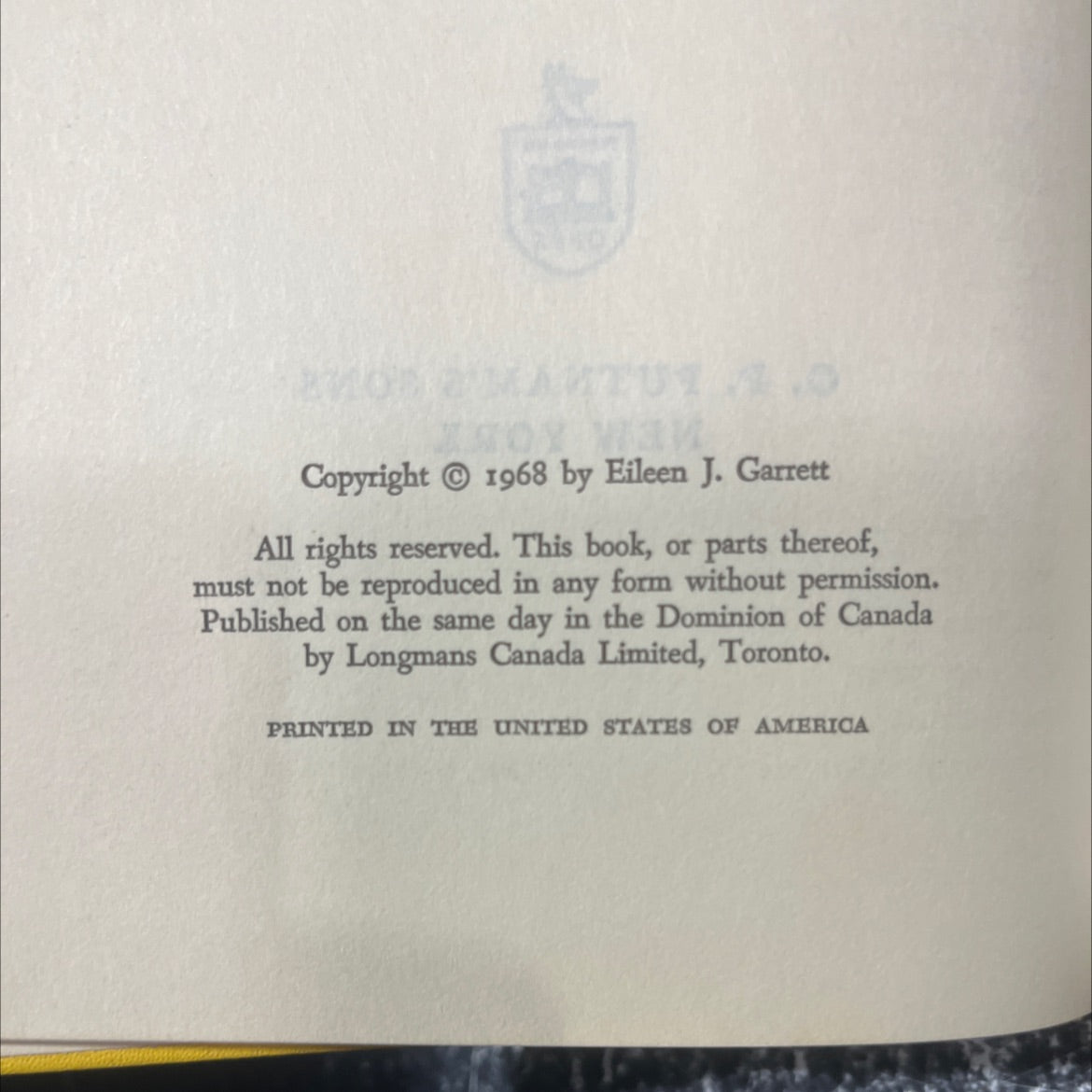 many voices the autobiography of a medium book, by eileen j. garrett, 1968 Hardcover image 3