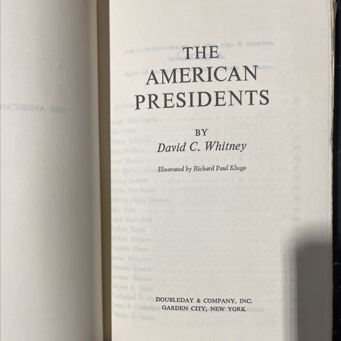 maolema sht the american presidents book, by David C. Whitney, 1969 Hardcover image 2