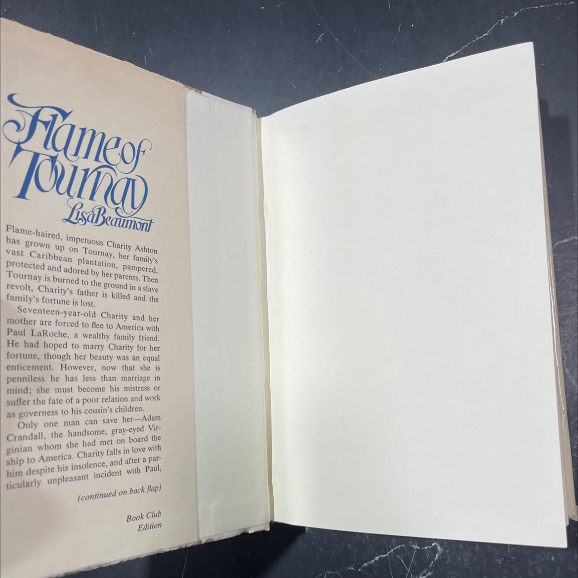 mar o flame of tournay book, by lisa beaumont, 1981 Hardcover image 4