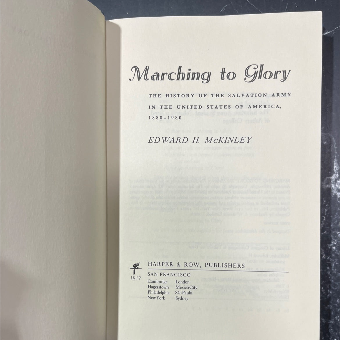 marching to glory the history of the salvation army in the united states of america 1880-1980 book, by edward h. image 2